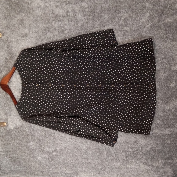 Madewell Star Scatter Black Silk Button Up Party Coctail Mini Dress Medium - Picture 4 of 8